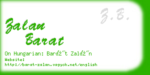 zalan barat business card